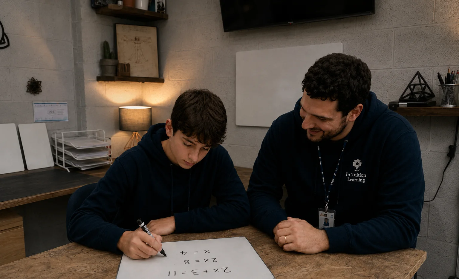 An In-Tuition Learning tutor supporting a student in the classroom